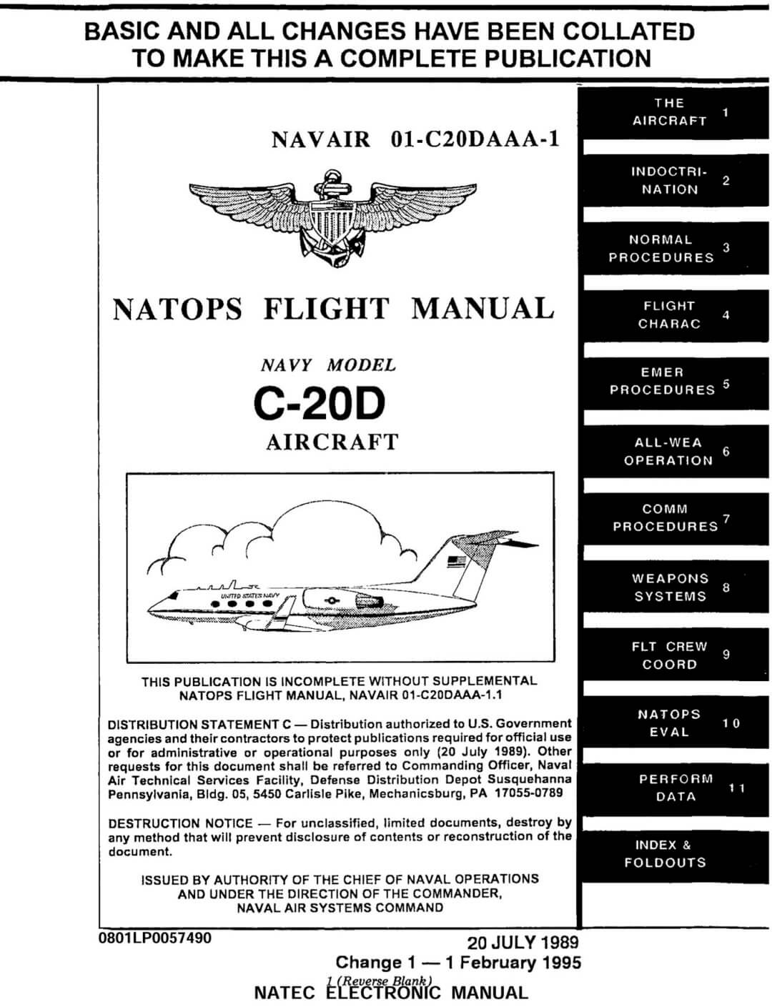 GULFSTREAM III (C20) Flight Manuals