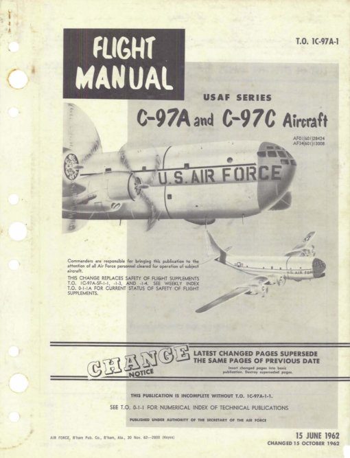 Flight Manual for the Boeing 377 Stratofreighter