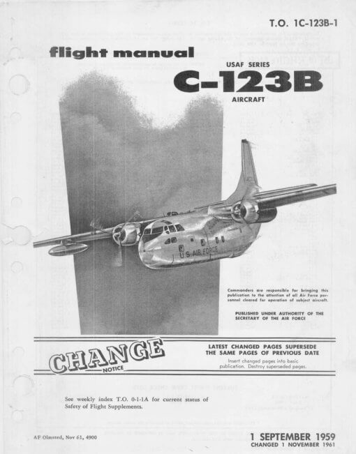 Flight Manual for the Fairchild C-123 Provider