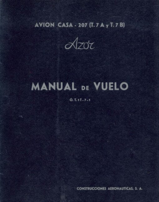 Flight Manual for the CASA 207 Azor