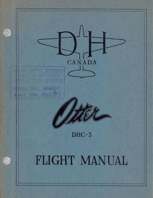 Flight Manual for the De Havilland Canada DHC-3 U-1A Otter