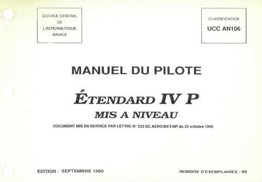 Flight Manual for the Dassault Etendard
