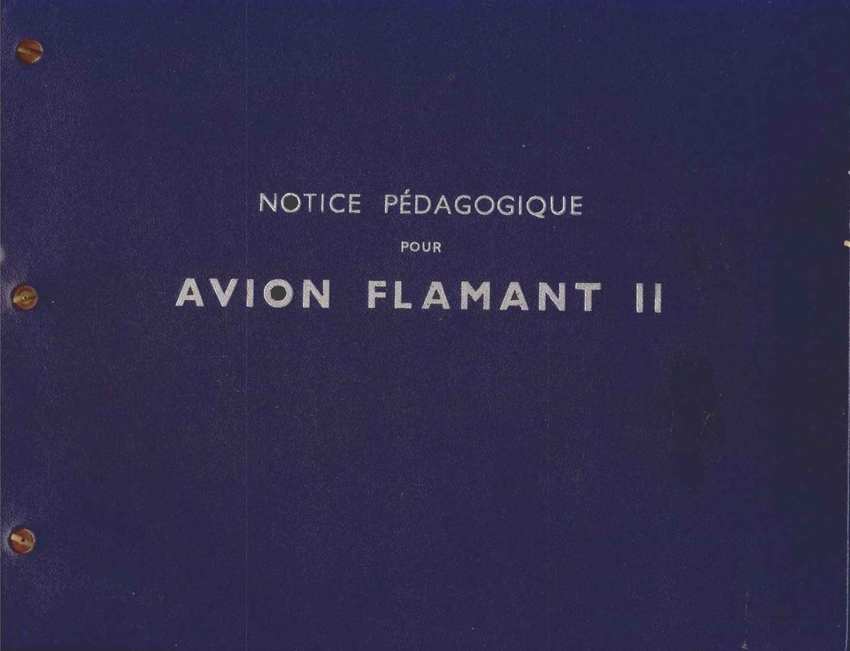Flamant II (MD312)-NoticePed-cover Flight Manual for the Dassault Flamant