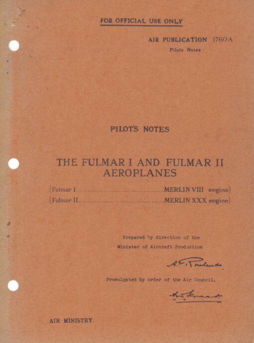 Flight Manual for the Fairey Battle