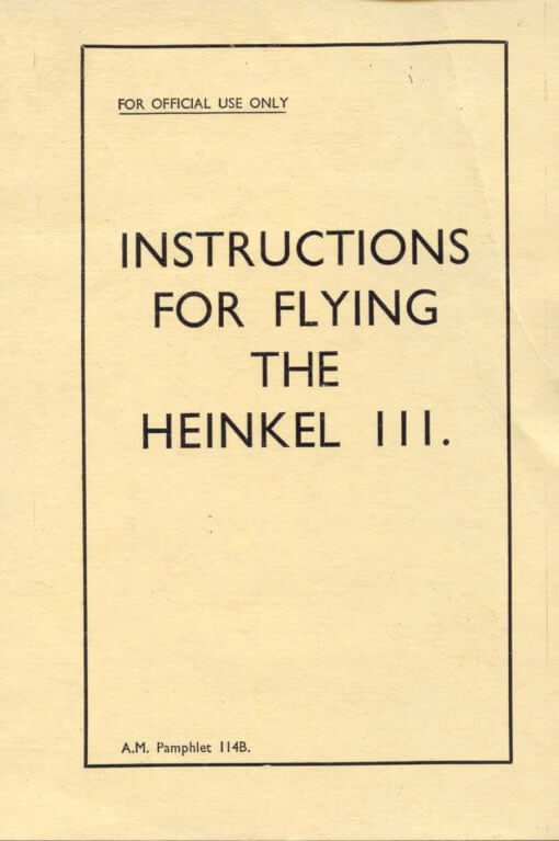 Flight Manual for the Junkers JU88
