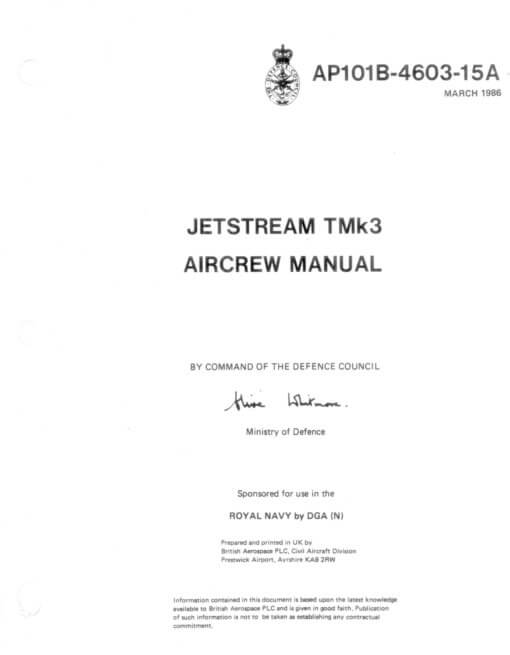 Flight Manual for the British Aerospace Jetstream 31