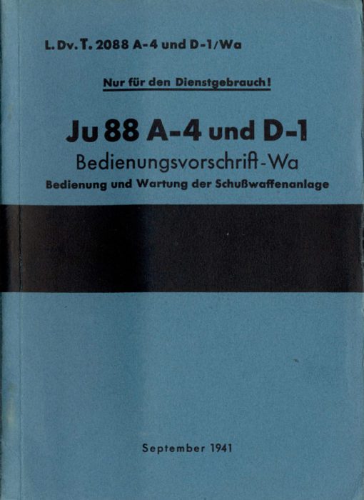 Flight Manual for the Junkers Ju88