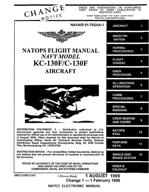 Flight Manual for the Lockheed C-130 Hercules