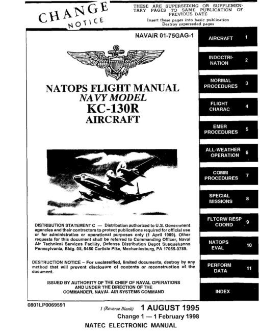 Flight Manual for the Lockheed C-130 Hercules