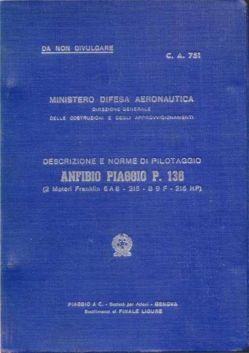 Flight Manual for the Piaggio P136