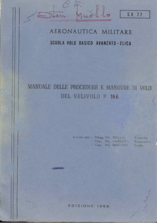 Flight Manual for the Piaggio P166 Portofino