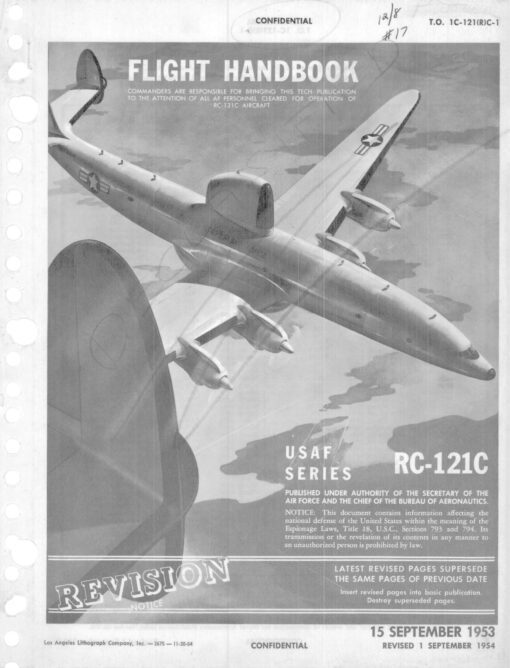 Flight Manual for the Lockheed 1049 C-121 Super Constellation