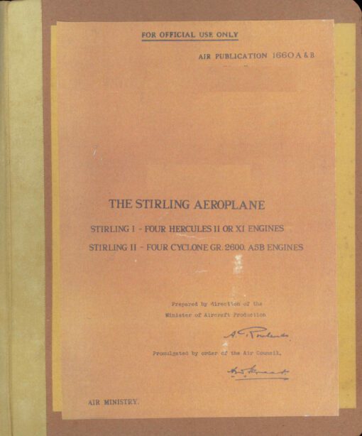 Pilot's Notes Flight Manual for the Short Stirling