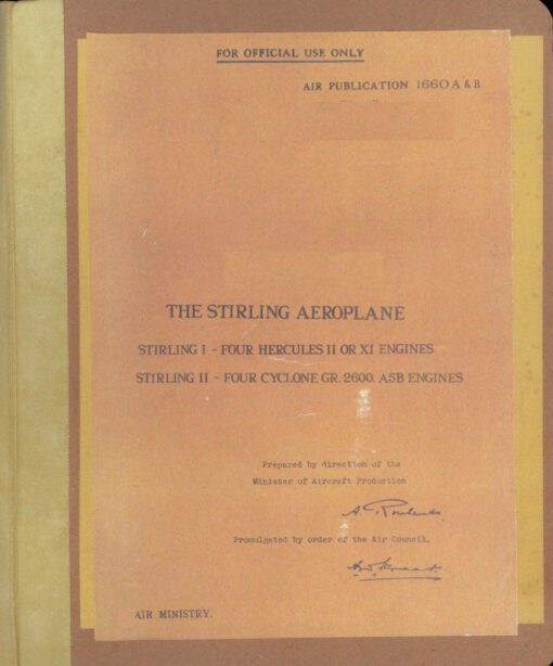 Pilot's Notes Flight Manual for the Short Stirling