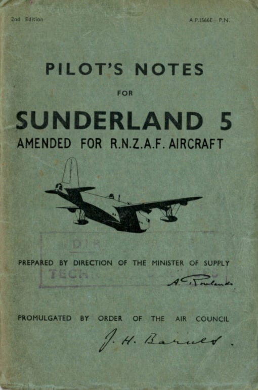 Flight Manual for the Short Sunderland