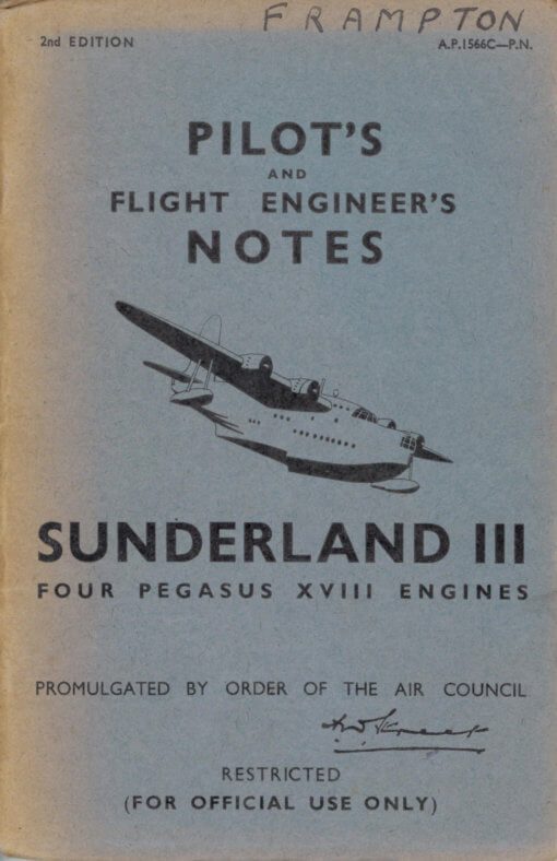 Flight Manual for the Short Sunderland