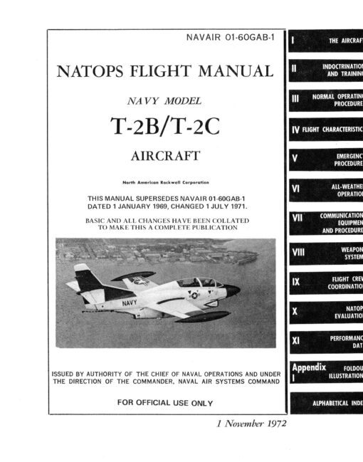 Flight Manual for the North American T-2 Buckeye