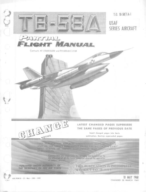 Flight Manual for the Convair B-58 Hustler