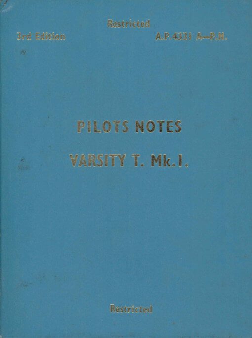 Flight Manual for the Vickers Valetta