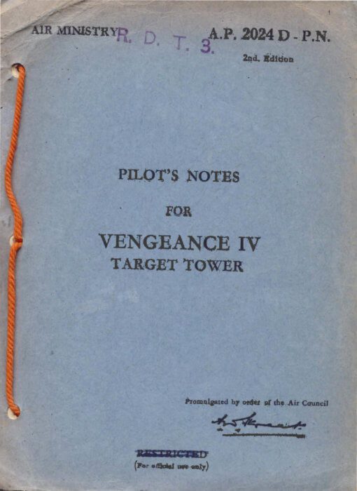 Flight Manual for the Vultee A-31 and A-35 Vengeance