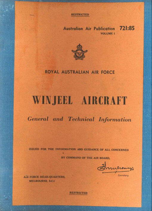 Flight Manual for the Commonwealth Winjeel