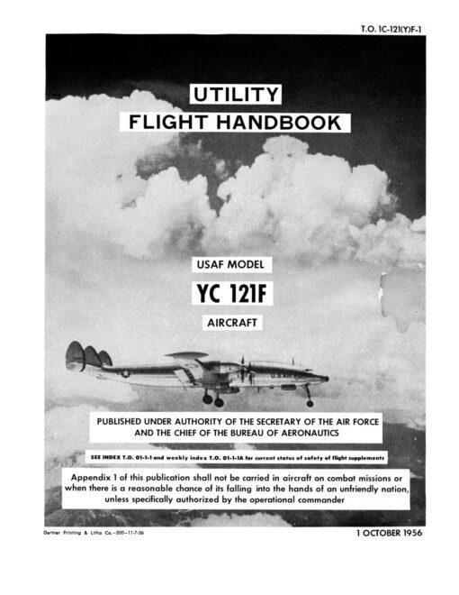 Flight Manual for the Lockheed 1049 C-121 Super Constellation