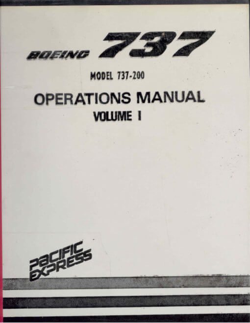 Flight Manual for the Boeing T-43A 737-200