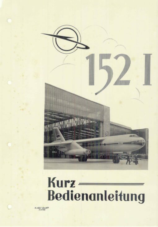 Flight Manual for the VEB 152 Baade