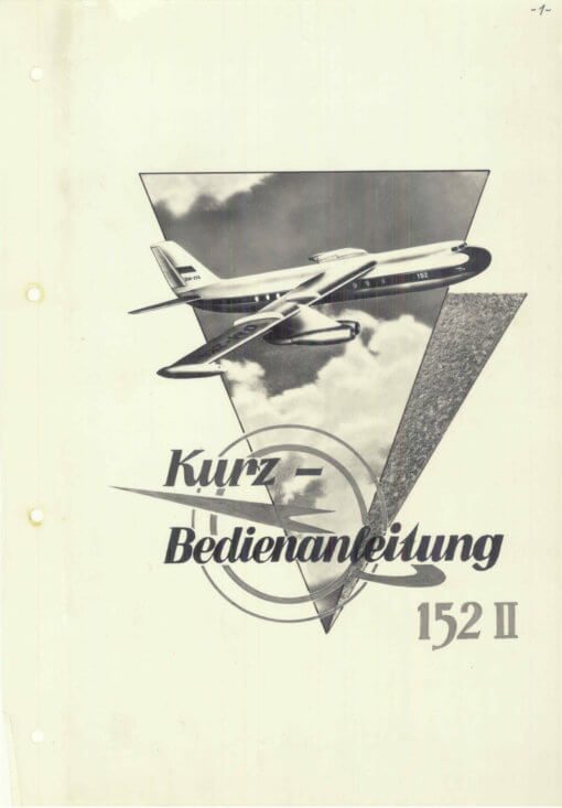 Flight Manual for the VEB 152 Baade