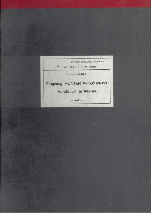 Flight Manual for the Hawker Hunter