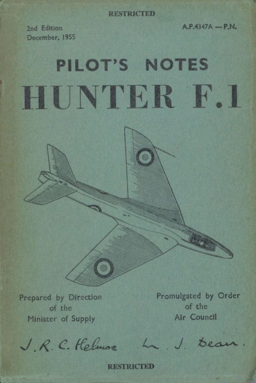 Flight Manual for the Hawker Hunter