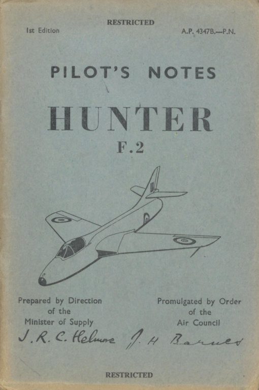 Flight Manual for the Hawker Hunter