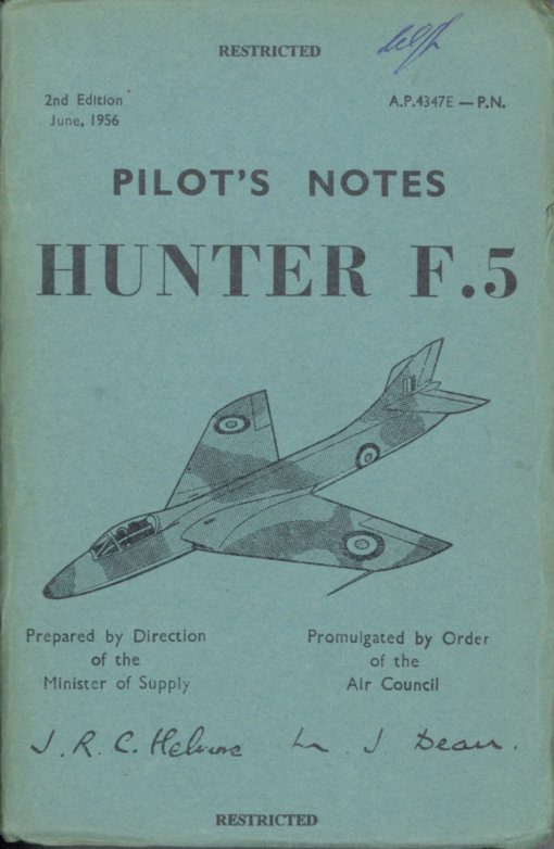 Flight Manual for the Hawker Hunter