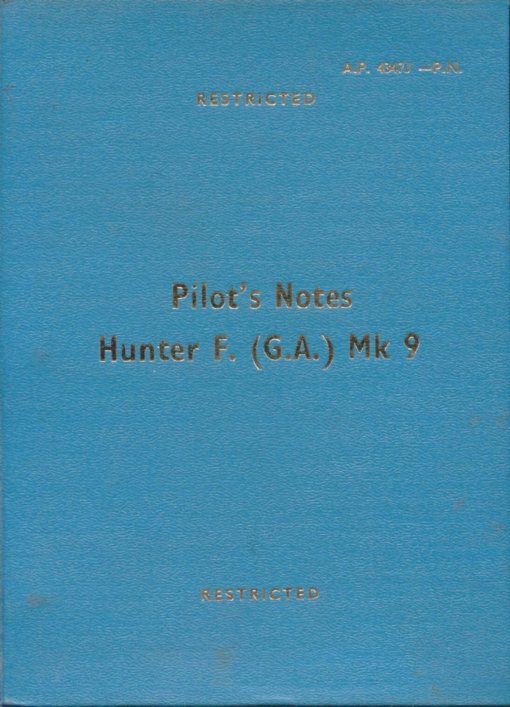 Flight Manual for the Hawker Hunter