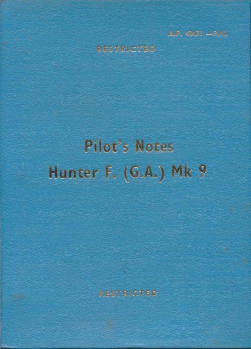 Flight Manual for the Hawker Hunter