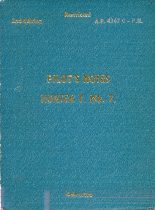 Flight Manual for the Hawker Hunter
