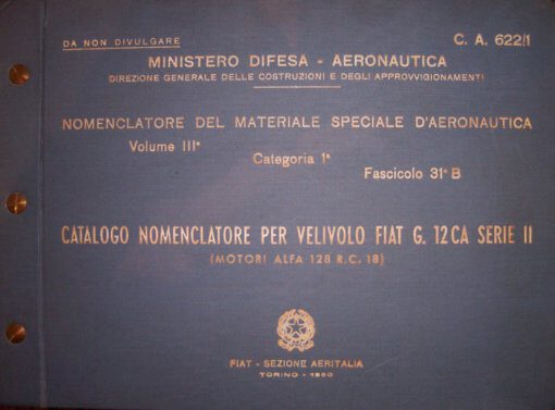 Flight Manual for the Fiat G.12 and G.212