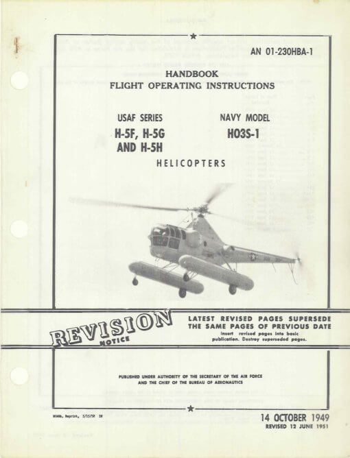 Flight Manual for the Sikorsky S-51 H-5 HO2S HO3S