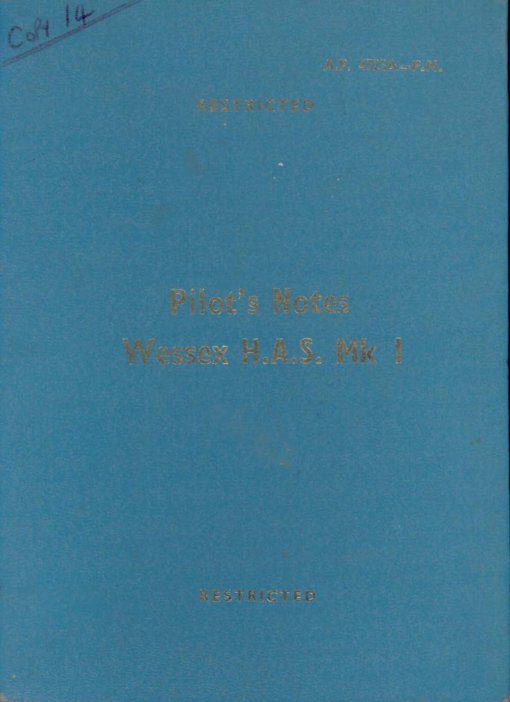 Flight Manual for the Westland Wessex