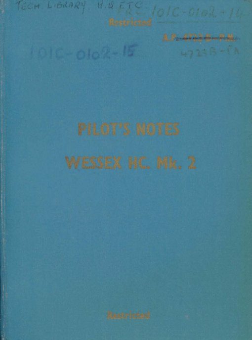 Flight Manual for the Westland Wessex