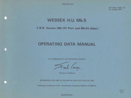 Flight Manual for the Westland Wessex