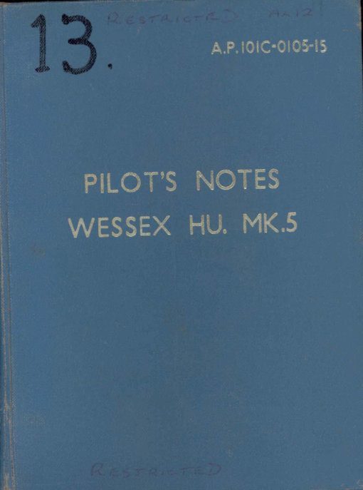 Flight Manual for the Westland Wessex