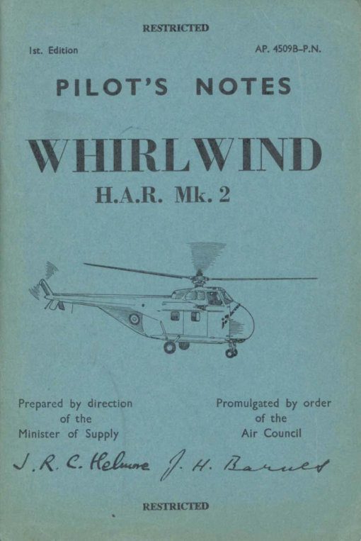 Flight Manual for the Westland Whirlwind