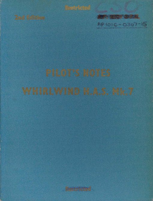 Flight Manual for the Westland Whirlwind