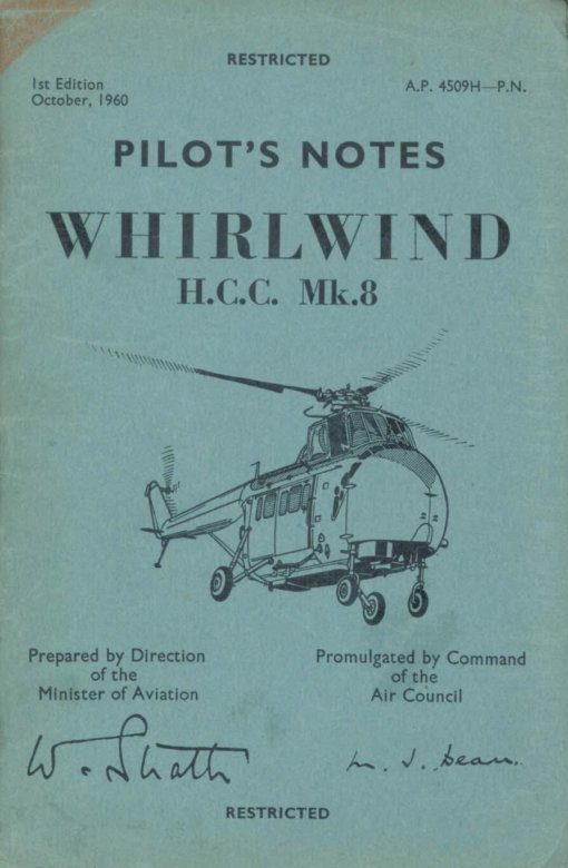 Flight Manual for the Westland Whirlwind