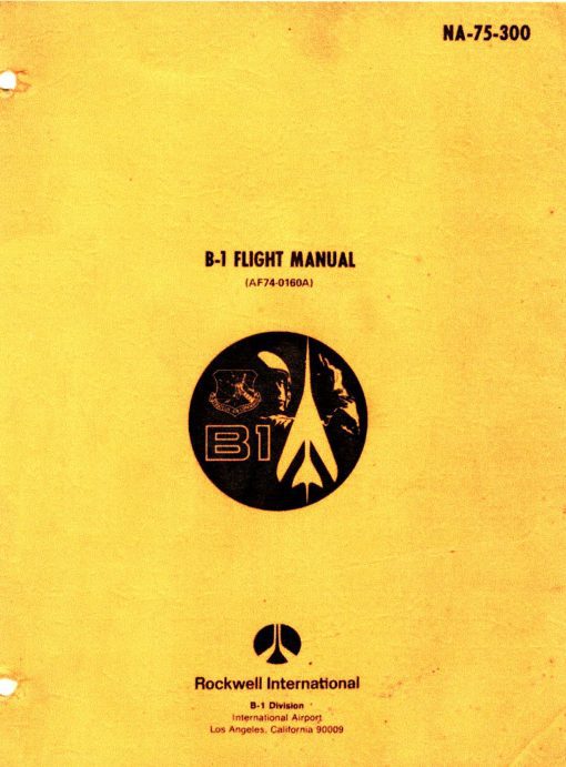 Flight Manual for the Rockwell B-1