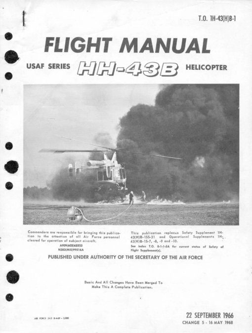 Flight Manual for the Kaman HH-43 Huskie