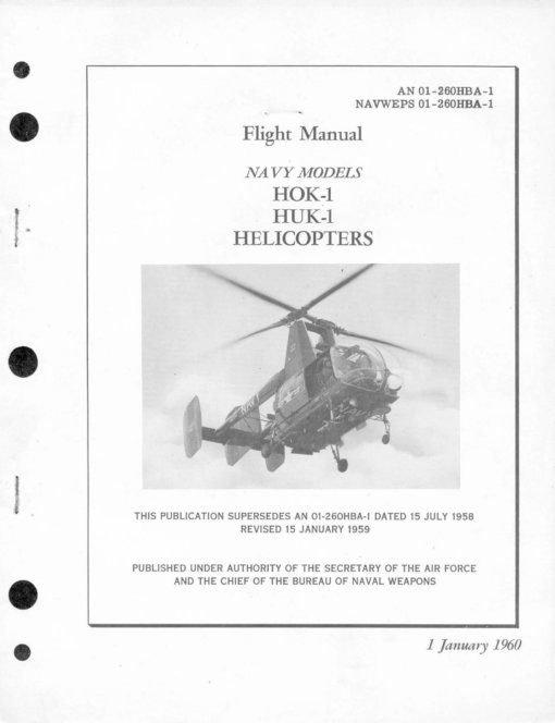 Flight Manual for the Kaman HOK Huskie