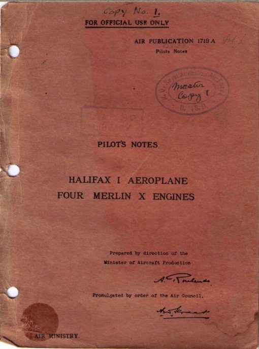 Flight Manual for the Handley Page Halifax