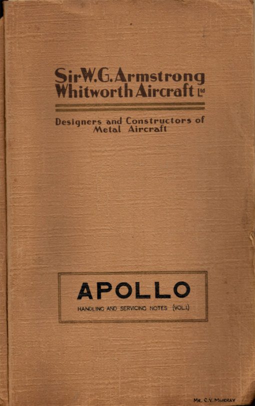 Flight Manual for the Armstrong Whitworth Apollo